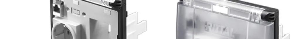 Cadre ENC Rittal SZ 2482.600 SCHUKO/RJ45 131×127mm matière synthétique 