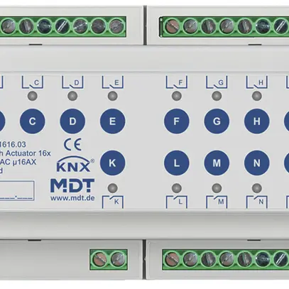 Actionneur-commutateur KNX AMD MDT AKS-1616.03 16-can 16A 230VAC 8UM 