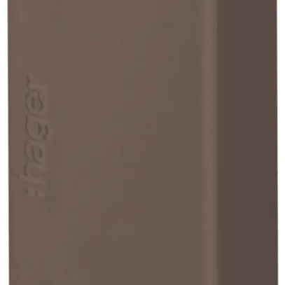 Pezzo finale Hager tehalit.LF/LFF 33×20mm marrone IP30 