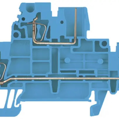 Borne multi-étage Weidmüller ZDT 2.5/2 connexion à ressort 2.5mm² 2 étages bleu 