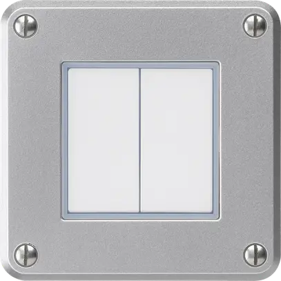 Interruttore INC robusto IP55 schema 3/pulsante alluminio per combinazione 
