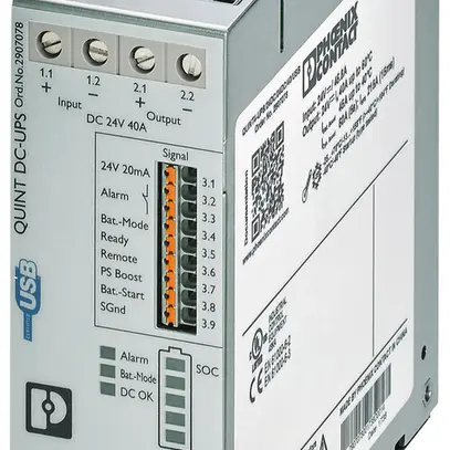 Impianto UPS PX QUINT4-UPS/24DC/24DC/40/USB Modbus IN 24VDC OUT 24VDC/40A 