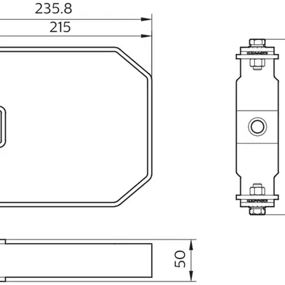 Staffa di montaggio Philips CoreLine Value Highbay acciaio grigio 