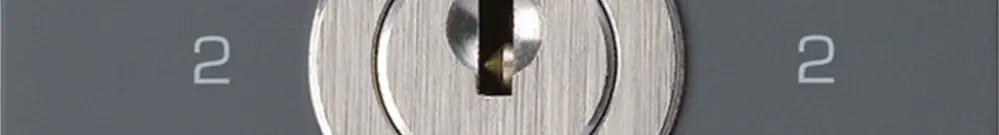 Intérieur interrupteur à clé kallysto 3/1L anthracite avec serrure Kaba 8 
