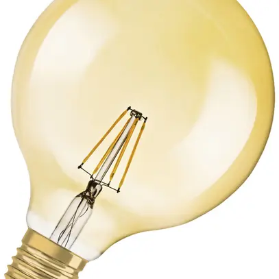 Lampe LED LEDVANCE Vintage GLOBE E27 4W 410lm 2400K Ø124×168mm clair or 