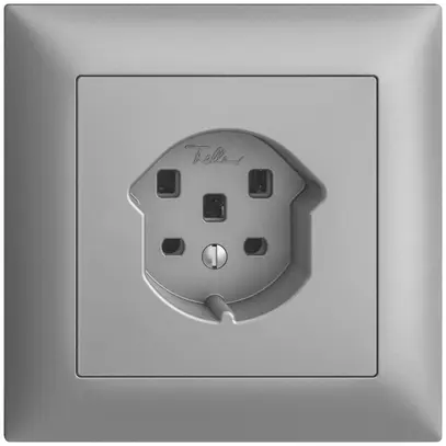 Presa INC EDIZIOdue T25 16A silver, con morsetti innest. 