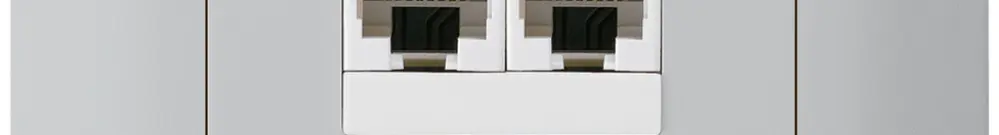 Scatola INS kallysto 2×RJ45u separato grigio chiaro 