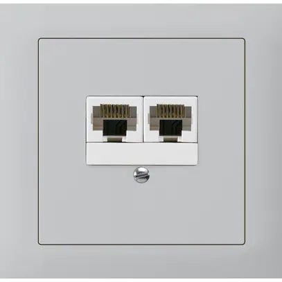 Scatola INS kallysto 2×RJ45u separato grigio chiaro 