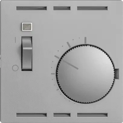 Termostato ambiente INC EDIZIOdue silver, con interrutore 