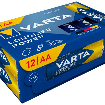 Batterie VARTA Consumer Longlife Power AA Alkali-Mangan 1.5V Box à 12 Stück 