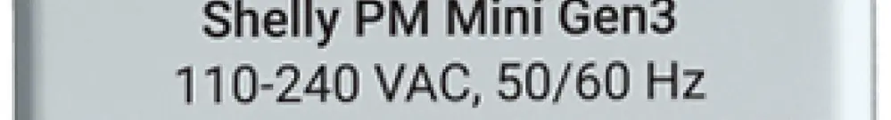 Compteur d'énergie Shelly PM Mini Gen3 directe achat électrique 