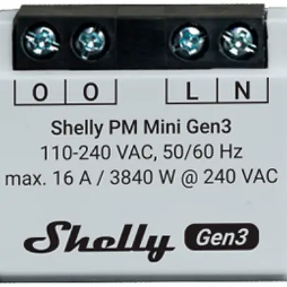 Compteur d'énergie Shelly PM Mini Gen3 directe achat électrique 