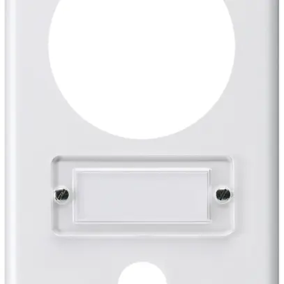 Placca di copertura basico grd.I-I bianco Ø58mm+suoneria 