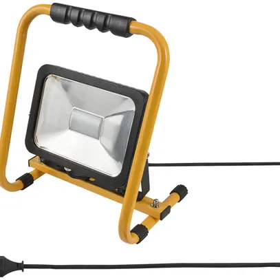 Proiettore LED WORKLIGHT 20W giallo, maniglia nero con cavo 5m IP65 