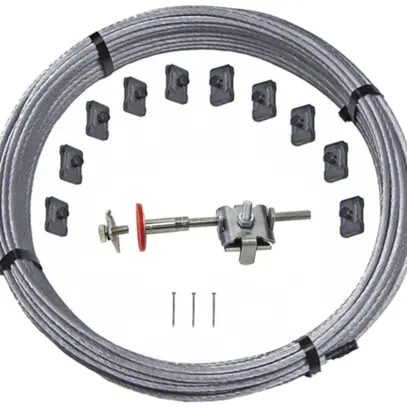 Kit di messa a terra fondamenta cavo acciaio zincato 75mm², L= 50m 