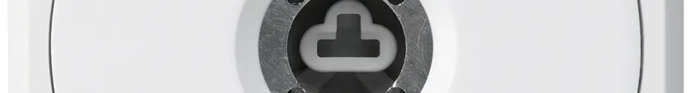 Contact pivotant à clé ENC robusto blanc sans clapet sans cylindre invers. 