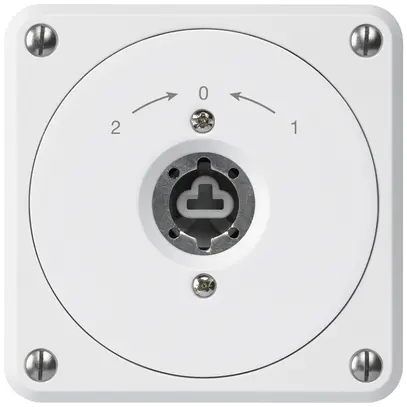 Contact pivotant à clé ENC robusto blanc sans clapet sans cylindre invers. 