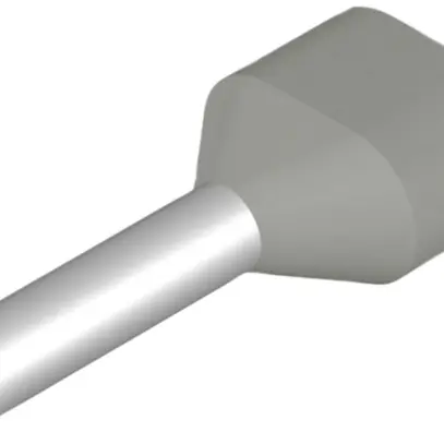 Embout de câble jumelé Weidmüller H isolé 2×0.75mm² 8mm gris DIN en vrac 