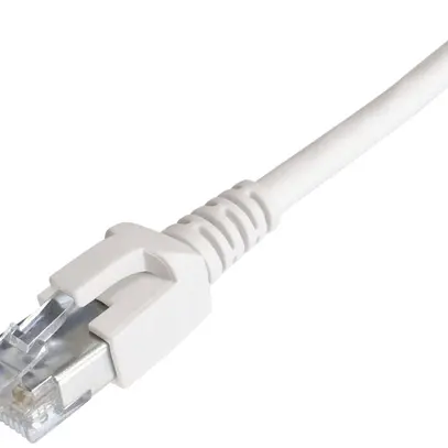 Câble patch RJ45 Dätwyler 7702 4P, cat.6A (IEC) S/FTP LSZH, blanc, 30m 