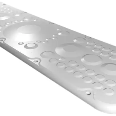 Flanschplatte Rittal AX, mit Membranen, 534×149mm, Kunststoff 