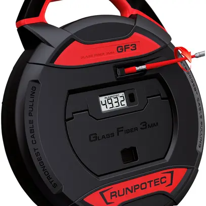 Appareil passe-fil RUNPOTEC GF3 50m avec compteur de mètres max.130kg 