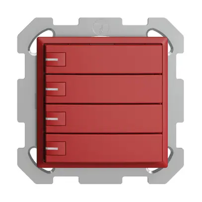 UP-KNX-Taster RGB EDUE, 250mW, m.RGB-LED, 4×Taste, 1×Tastenb., ber 