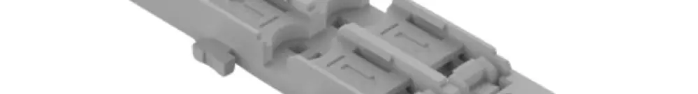 Adaptateur de fixation WAGO a.décharge d.traction 4×4mm² pied pour montage gris 