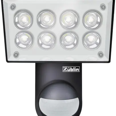 Projecteur à détect.LED Züblin Pro 19W 200° 3100K IP55, noir 