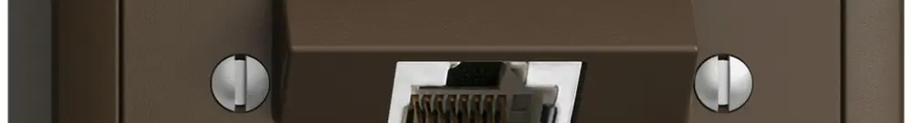 Prise AP 1×RJ45/s 8P ITplus EDIZIOdue coffee 
