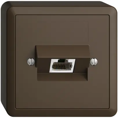 Prise AP 1×RJ45/s 8P ITplus EDIZIOdue coffee 