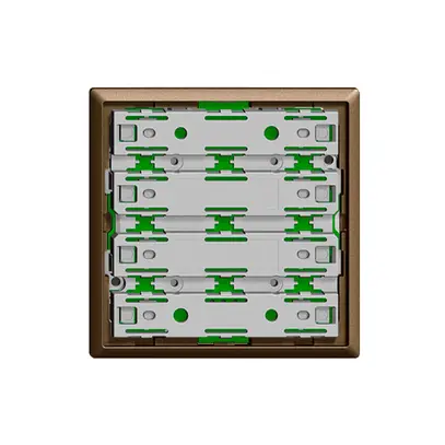 Plaque frontale EDIZIOdue universel 1…8 touches coffee sans LED 