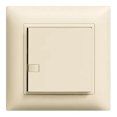 Poussoir ENC ZEP imp/minuterie 1c/1t station centr. EDIZIOdue crema 