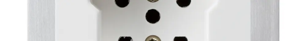 Presa INC kallysto T15 bianco morsetti a vite con piastra di fissaggio 