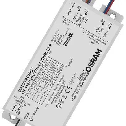 Convertisseur LED OT 110/120…277/1A4 2DIMLT2 P 110W 600…1400mA 168×68×38mm IP64 