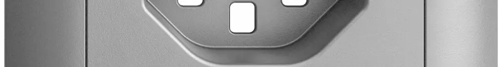 Kit frontale INC EDIZIOdue silver 88×88mm T23 con lente 
