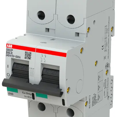 Disjoncteur ABB S802P-B80-R 2P 400V B-80A 50kA 3UM 