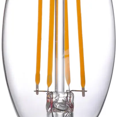 Lampada LED DOTLUX forma candela E14 4.5W 470lm 2700K, filamento 