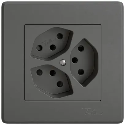 Presa INC EDIZIO.liv SNAPFIX® 3×T13 con shutter grs 
