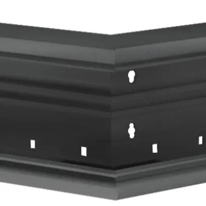 Angolo esterno Hager BR 65×100mm coperchio 80mm nero 
