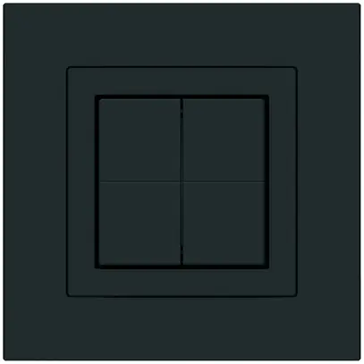Pulsante senza fili Friends of Hue KPR, 4×, 94×94mm, adesivo, nero 