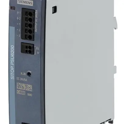 Alimentazione Siemens SITOP, IN: 120…230VAC (120…240VDC), OUT: 24VDC/5A 