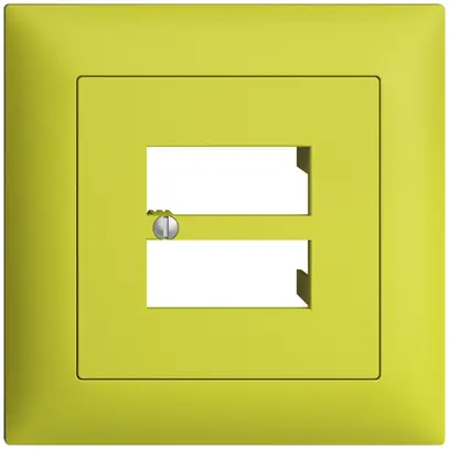 Kit frontale INC EDIZIOdue lemon 88×88mm 4×RJ45 
