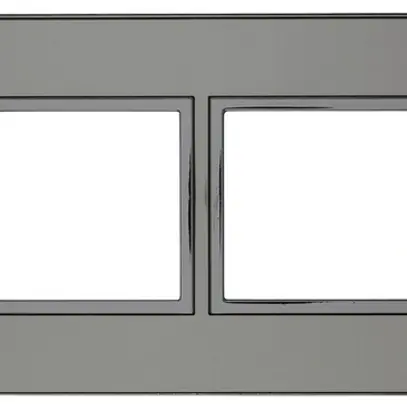 Intestazione INC Legrand Arteor 1×4 orizzontale 269×92mm Stainless Steel 