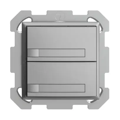 Poussoir KNX RGB ENC EDUE, 250mW, s.LED, a.papier, 2×poussoir, 1×touche, si 