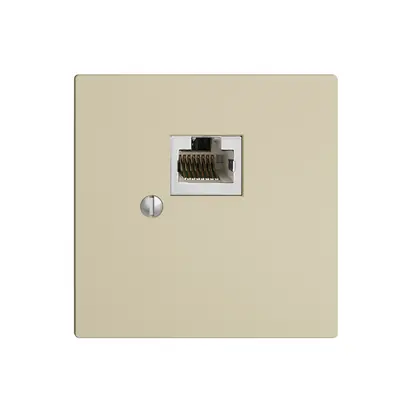 Scatola 1×RJ45/s 8P EDIZIOdue vanille, R&M swissline 