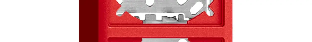 Cappa con piastra di base 54/39mm per combinazioneFX verticale/orizzontale berry 