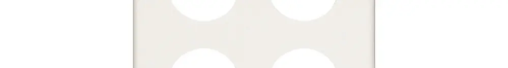 Abdeckplatte 4×2 8×8×43mm 43 weiss 