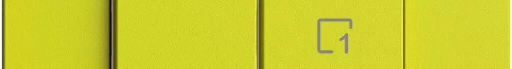 Interruttore 1K/2T scena Edue Wiser lemon 
