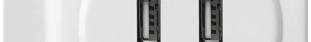 Prise USB AP basico Q 2400mA blanc 