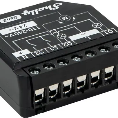 Shelly Plus 2PM Gen3 Switch WiFi Attuat. Mis. Comm. WLAN 2x10 A Bluetooth 